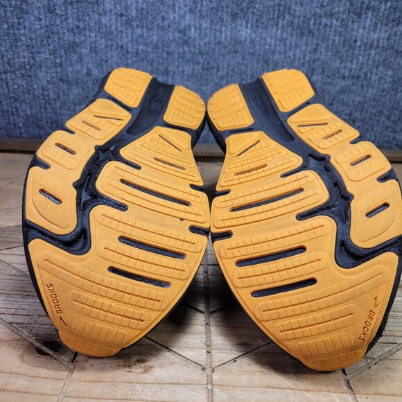 Brooks Ghost Max Shoes Mens 7.5 Black Orange Cloud Blue Daily Road Race Running - Picture 9 of 11